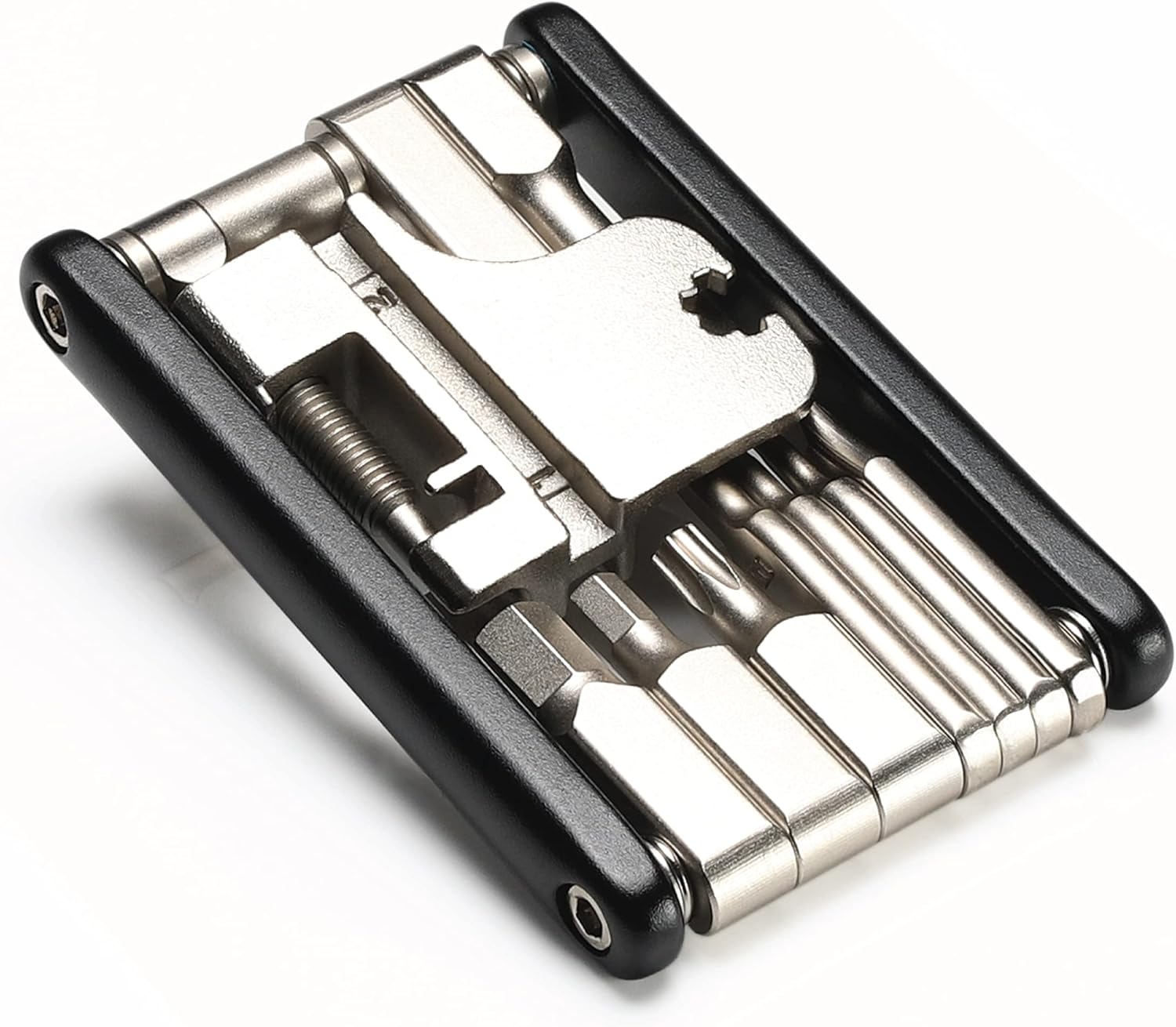 CECO USA 17 Function Bike Tool with Chain Breaker, Bicycle Multi Tool, Ultra Slim, Compact Pocket Sized, Lightweight, High Strength CR-V 6150 Tool Steel, Easy To Carry, Case Pouch Included, Quality