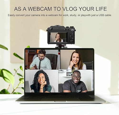 Miniatura 5 de Yatao Cámara digital con WiFi, kit de cámara fotográfica 4K 5K 64MP para YouTube, cámara dual frontal y trasera para selfie conveniente, equipada