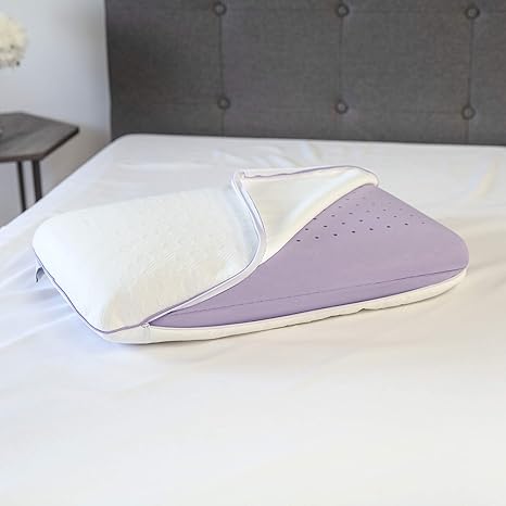 lavender memory foam pillow
