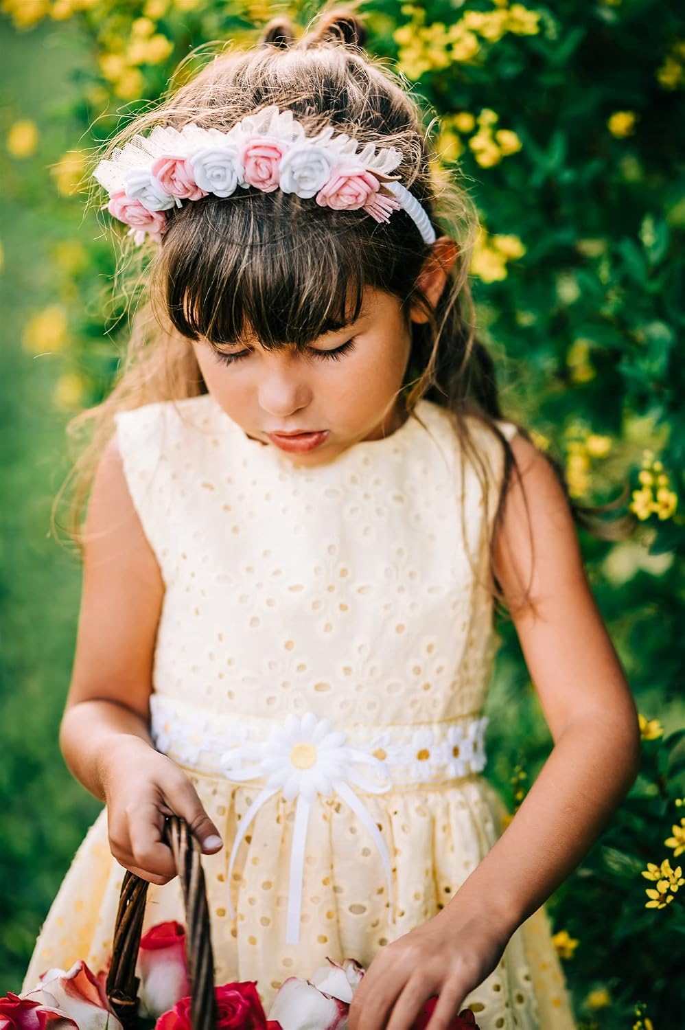 California Tot Toddler Birthday Girl Floral Headband image 5