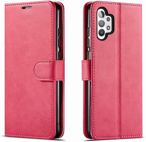 STARSHOP - Funda para Galaxy A32 5G, funda para Samsung A32 5G, con protector de pantalla de vidrio templado incluido Cartera de piel sintética a STARSHOP - Funda para Galaxy A32 5G, funda para Samsung A32 5G, con protector de pantalla de vidrio templado incluido Cartera de piel sintética a