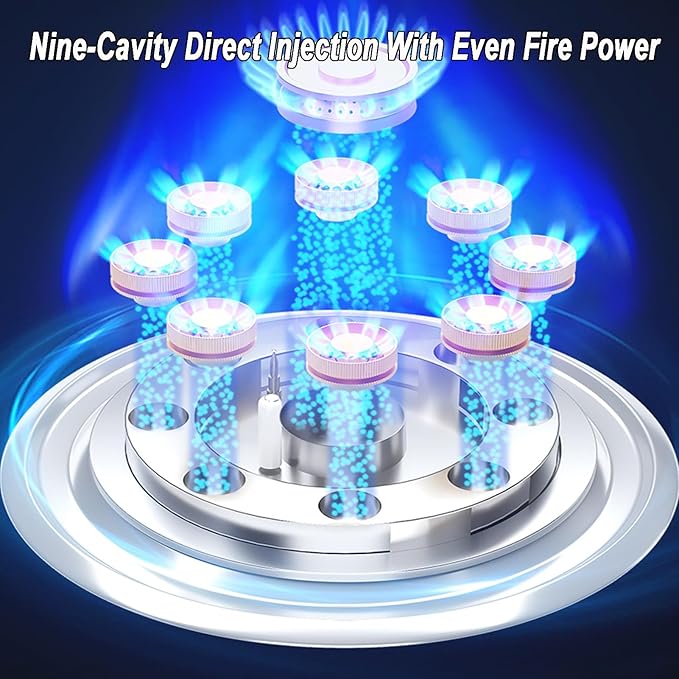 Estufa de Gas 2 Puestos 5.2KW Vidrio Templado con Protección de Apagado miniatura 3