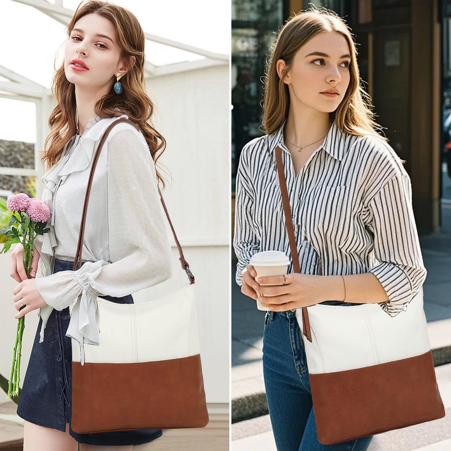 TANTOMI Crossbody Bags Handbags for Women Vegan Leather Purse and Shoulder Bag with Adjustable Shoulder Strap - Image 2