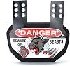 Football Back Plate Lower Back Rear Back Bone Protector Shield Backplate for Youth & Adult