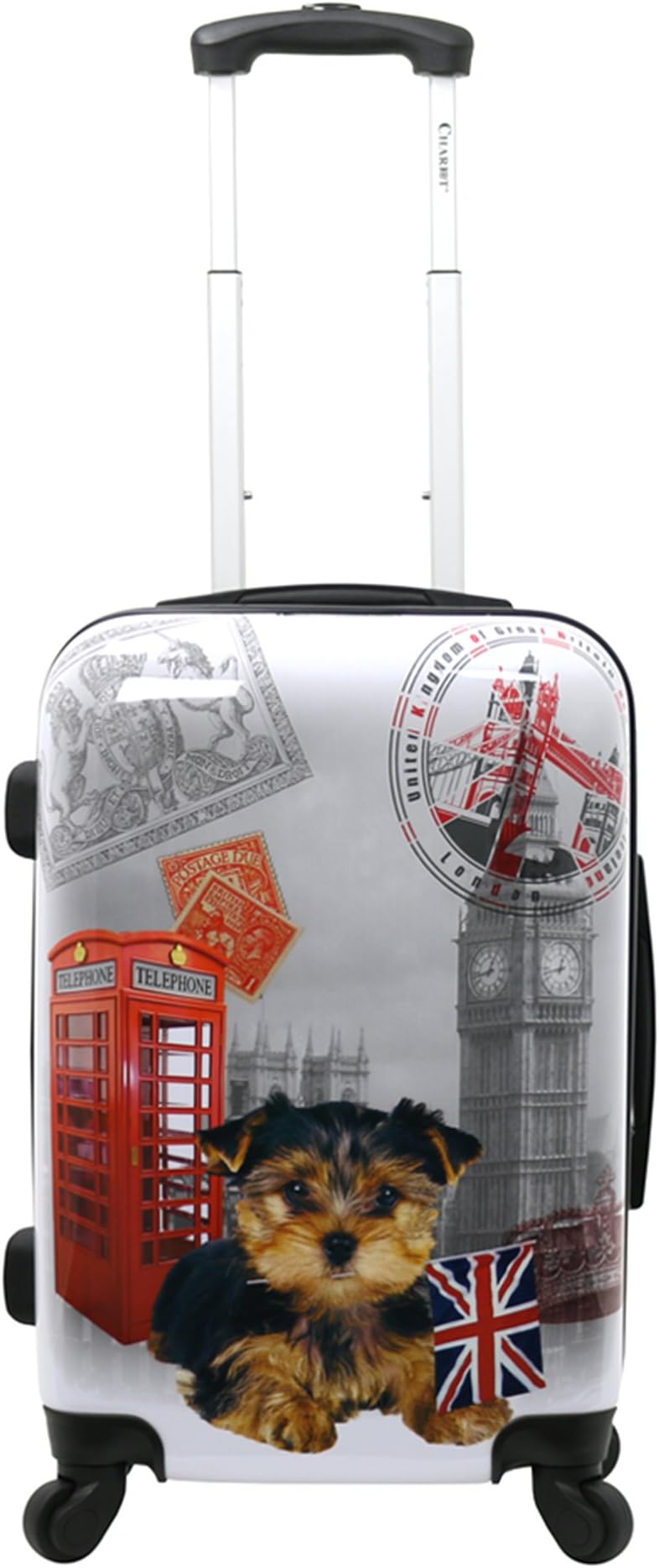 Chariot UK Doggie 20-Inch Hardside Lightweight Upright Spinner Carry-On Suitcase
