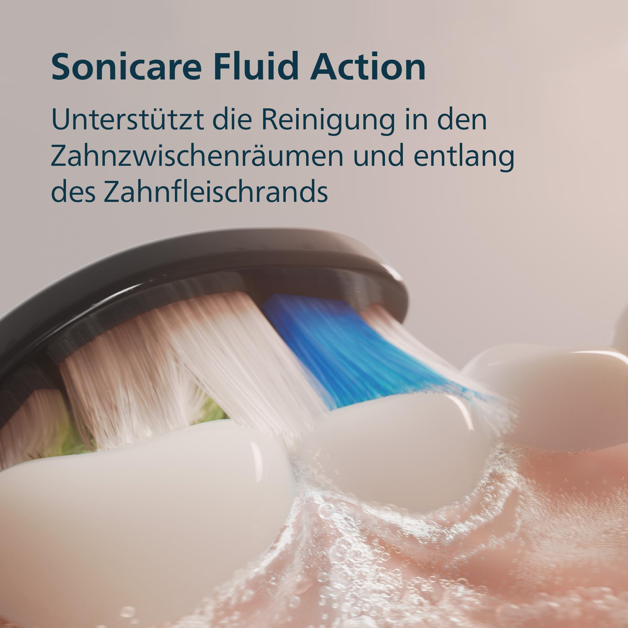 Philips Sonicare 5500 elektrische Zahnbürste, Schallzahnbürste mit 2 Putzmodi, Andruckkontrolle, EasyStart, SmarTimer und BrushPacer, Navy, Modell HX7113/01 [Neue Technologie] - 4