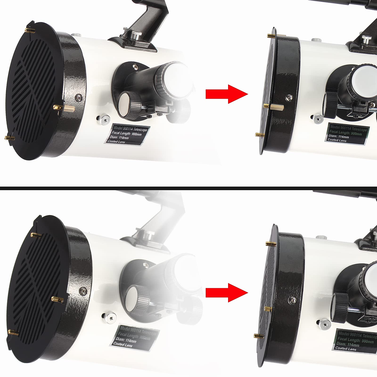 SOLOMARK Scope Bahtinov Mask 120MM Compatible avec Tube de télescope de diamètre 115mm-165m - Convient pour SkyWatcher Maksutovs, Celestron 127mm, Celestron 5SE, Meade127ED Apo, etc.