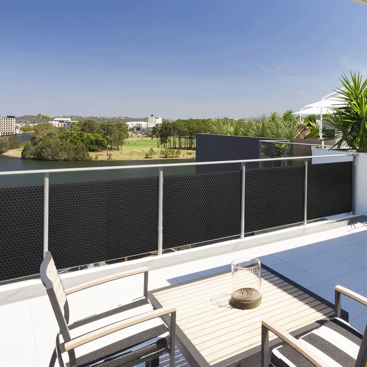 Balkon Sichtschutz Polyrattan
