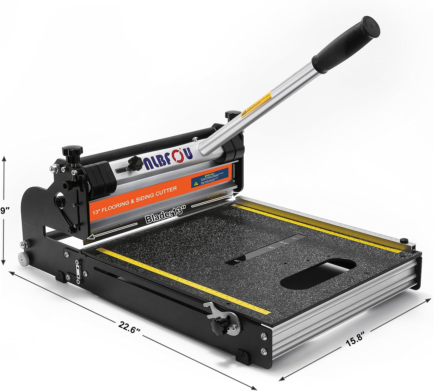 NLBFOU 13" Pro Vinyl Floor Cutter for LVP, LVT, SPC, PVC,VCT, WPC and Rigid Core Vinyl Plank Flooring,Honing Stone Included