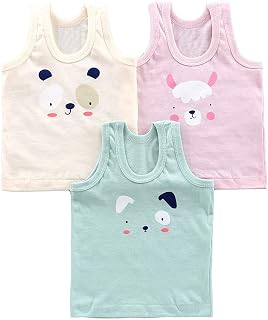 Hivata New Born Baby Boys Girls Soft Cotton Printed Vest Inner Wear (1-6 Years) for Infants Sando Vest Kids Toddler Camiso... Price In India