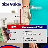 Vista 4 de Codera para tendinitis para codo Soporte de túnel cubital para dormir Soporte de codo de tenis e inmovilizador de codo de manga de compresión