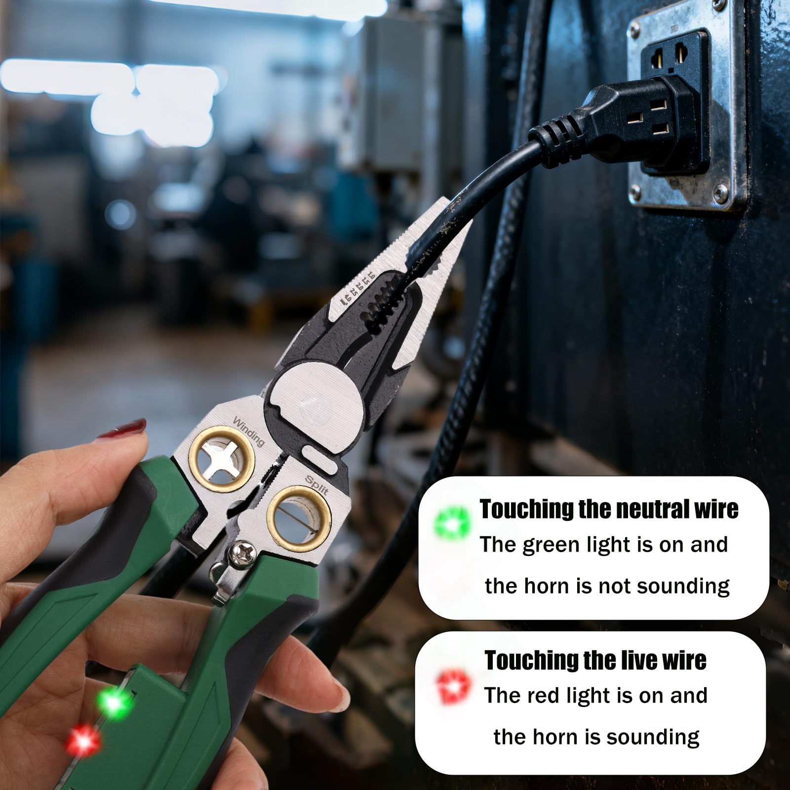 8-in-1 Wire Stripper with Voltage Tester - Image 3