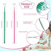 Vista 2 de Cindeer 200 piezas de cepillos de limpieza para máquinas de coser, hisopos limpios, desechables, puntas puntiagudas, hisopos de limpieza