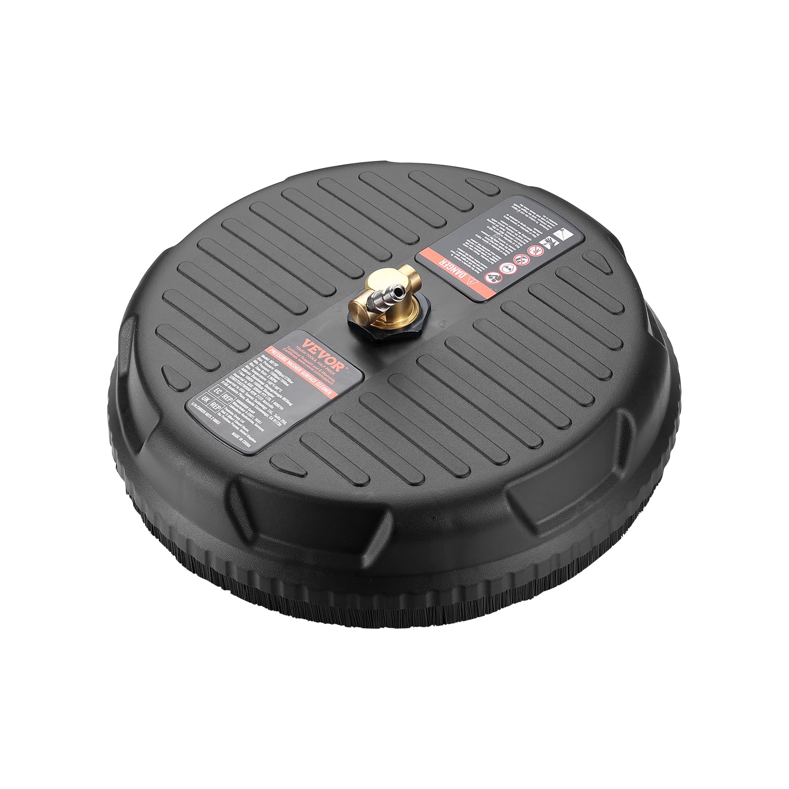 VEVOR Idropulitrice per Superfici Diametro 380mm Pulitrice Lavapavimenti in Plastica PP, Idropulitrice ad Alta Pressione Massima circa 276 bar, Idropulitore Spazzola per Pavimenti Superficie Giardino