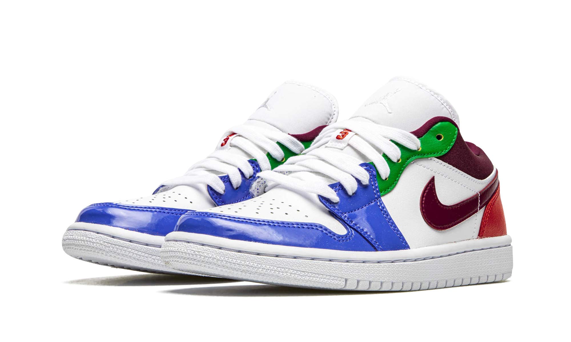 Nike Baskets Air Jordan 1 Low SE pour femme, Blanc/blanc-hyper royal-noir, 6.5