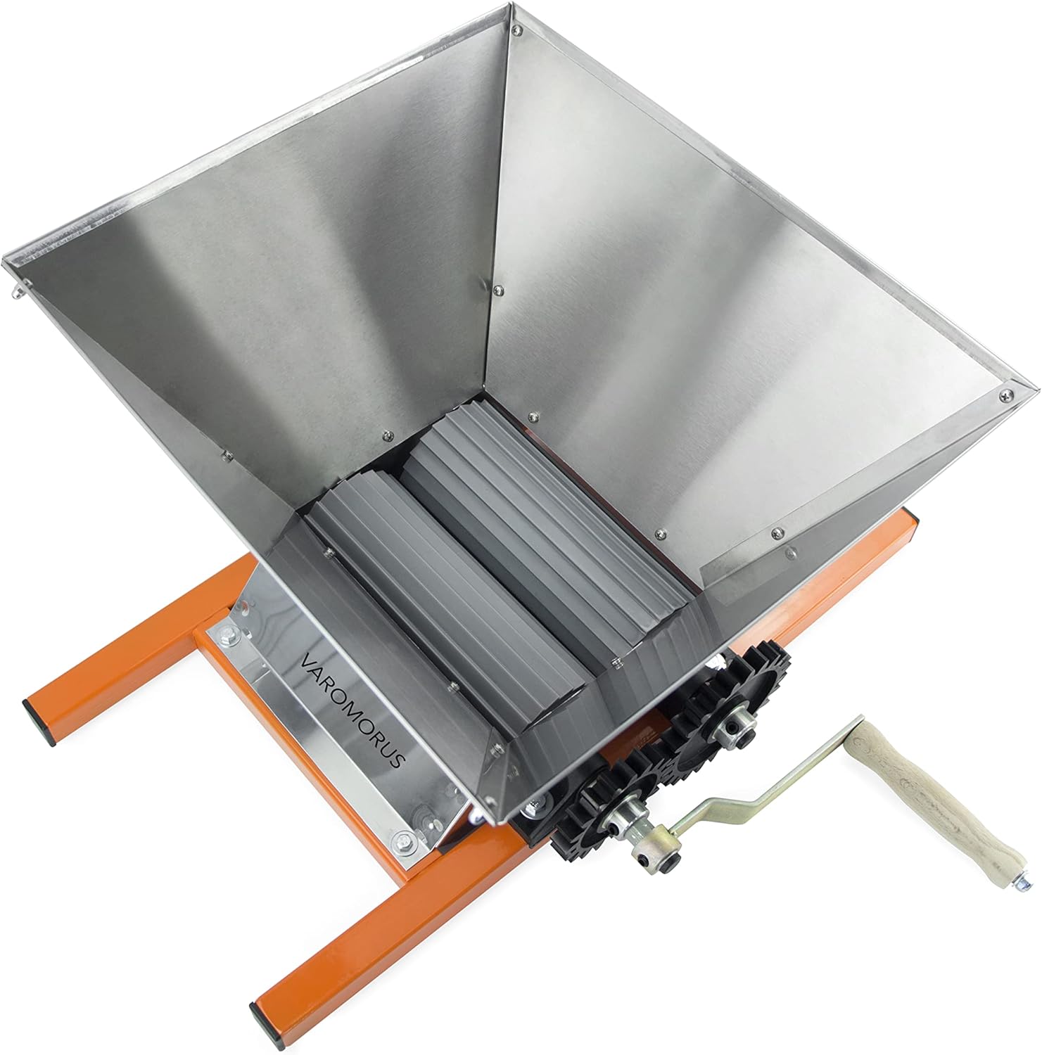 Varomorus Manual Soft Fruits Vegetables Berries Grape Crusher Grinder 7 Gallons (Stainless Steel)