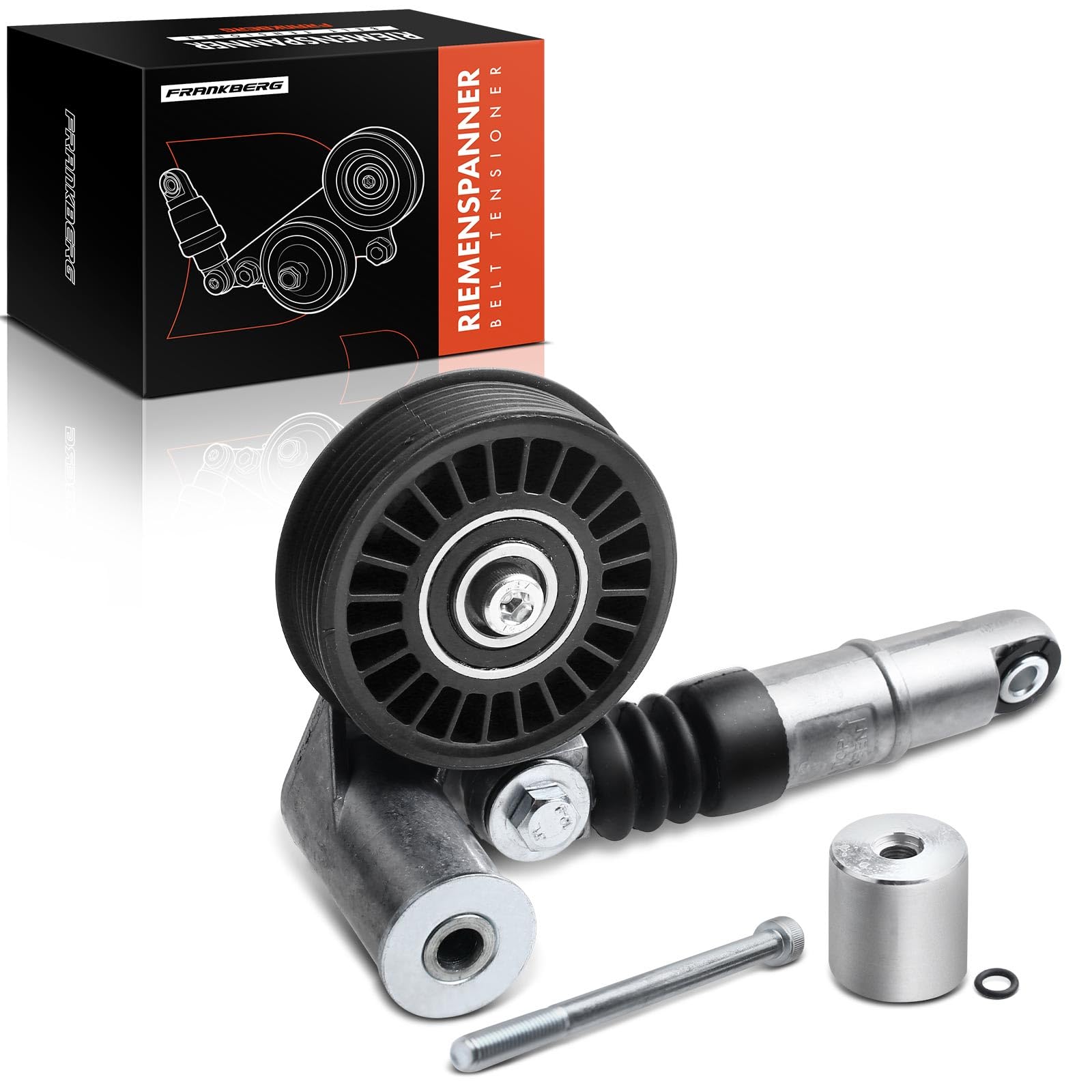 Frankberg Belt Tensioner Belt Pulley Tensioner Compatible with A4 8D2 B5 8E2 B6 A6 4B C5 Superb I 3U4 B.o.r.a 1J2 1J6 Golf 1J1 1J5 P.a.s.s.a.t 3B Diesel 1.9L 2.0L 1998-2008 38145278