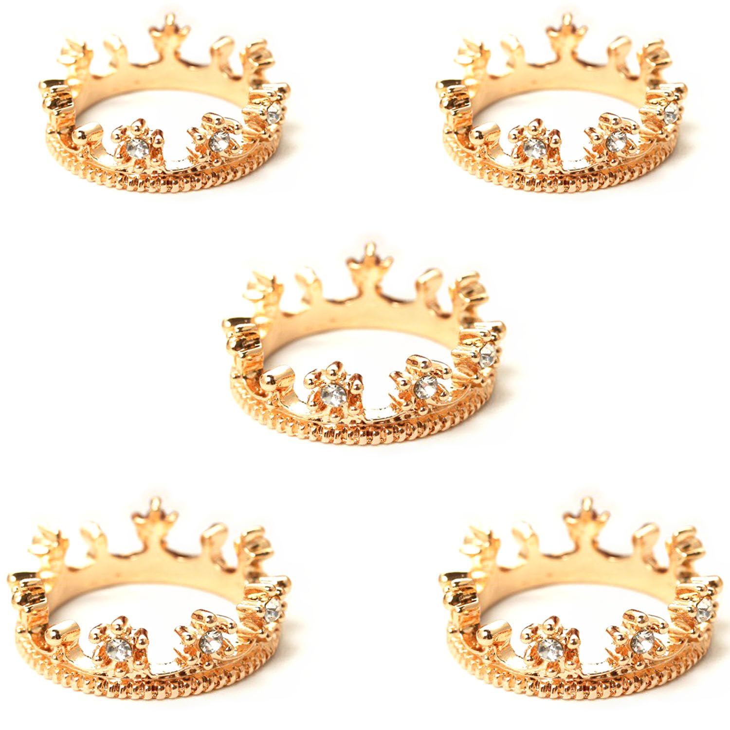 Amazon.com: Tiny Crown 5Pcs, Mini Gold Crown Alloy, Miniature