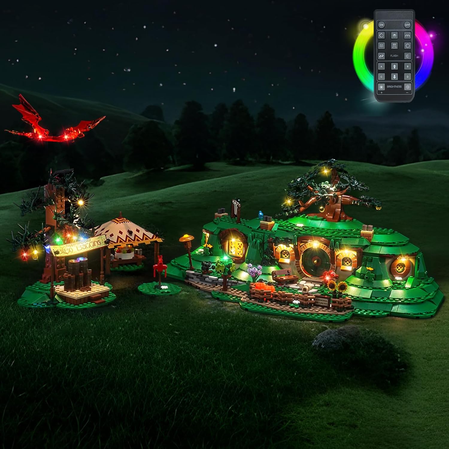 LED Lighting Compatible with Lego The Shire 10354 - JUST Lights?Light Kit Compatible with Lego 10354, NOT Included The Model Set