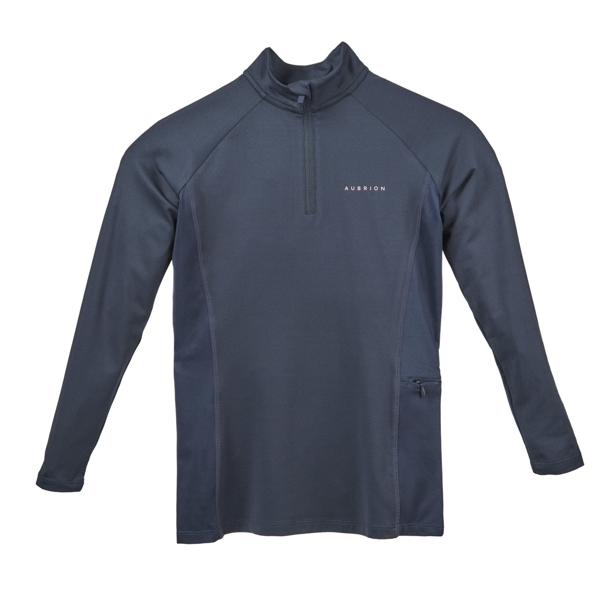 Aubrion Shires Revive Young Rider Long Sleeve Base Layer - Navy Blue