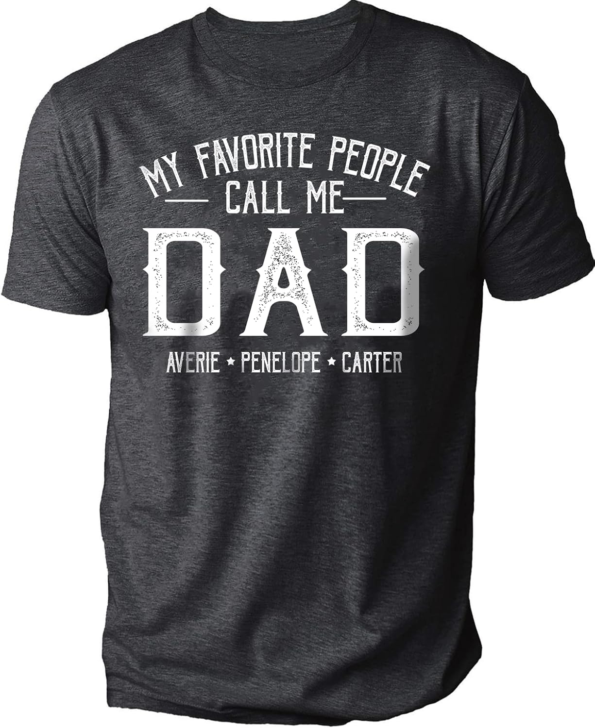 Personalized Grandpa Dad Shirt, Custom Papa Grandkids Name Shirt - Christmas Fathers Day Grandpa Dad Gifts