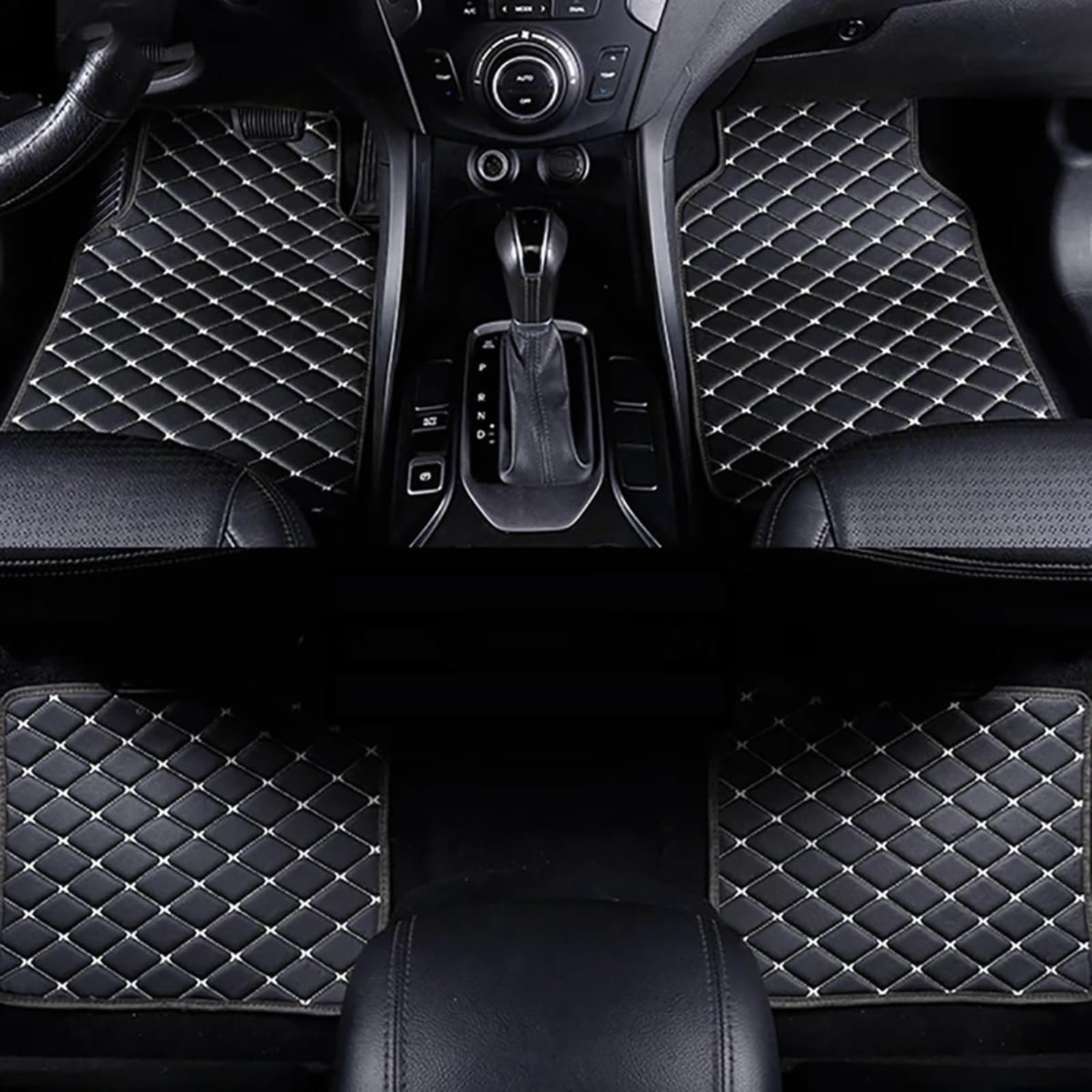 Tapis de sol de voiture pour Mini Cooper 2024-2025 en cuir blanc imperméable