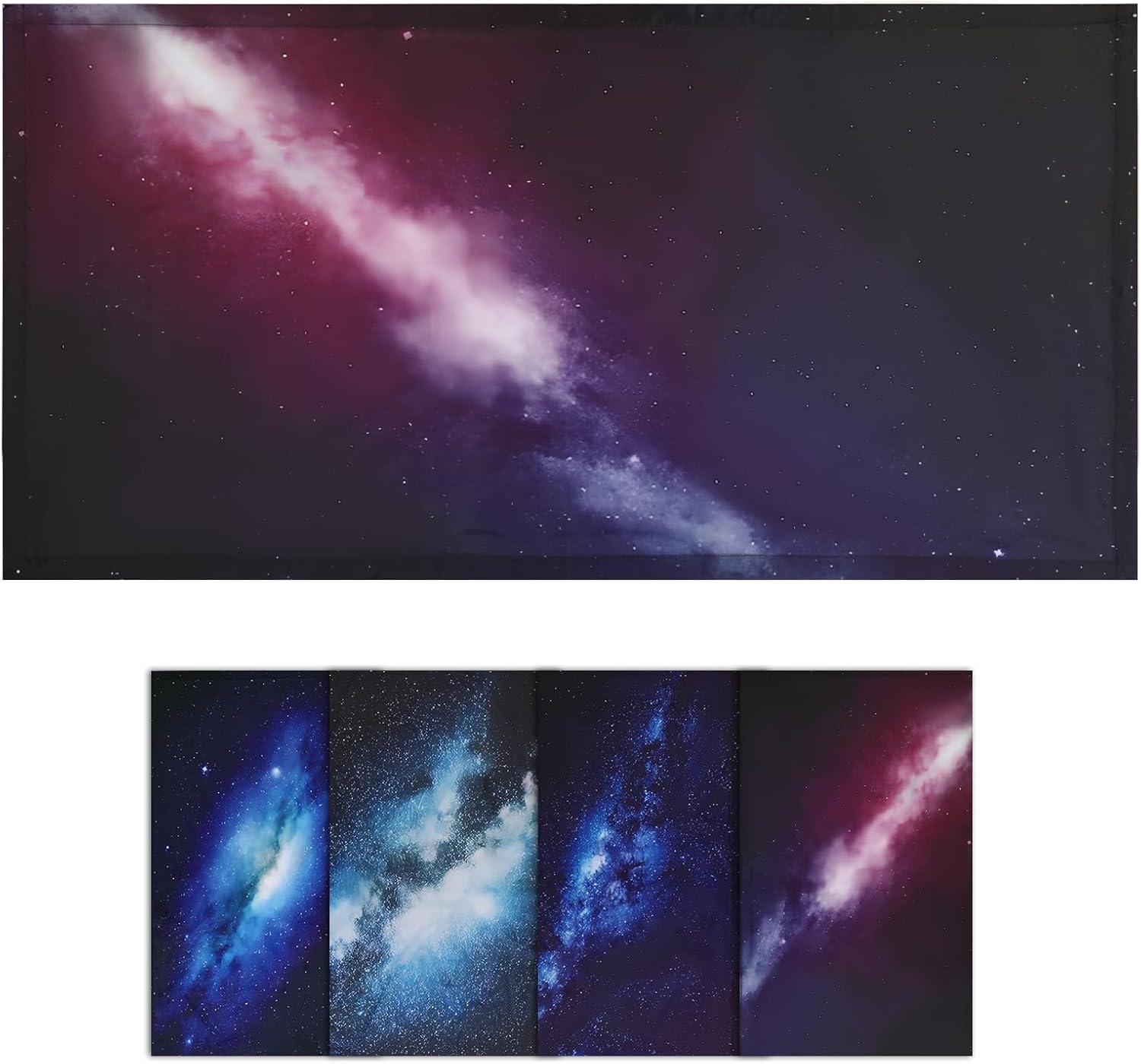 4Pcs Fluorescent Light Covers for Ceiling Lights,4x2 Feet Magnetic Light Covers,Drop Ceiling Lighting Covers Decor for Office,Kitchen,Classroom,Home,Hospitals (Nebula)