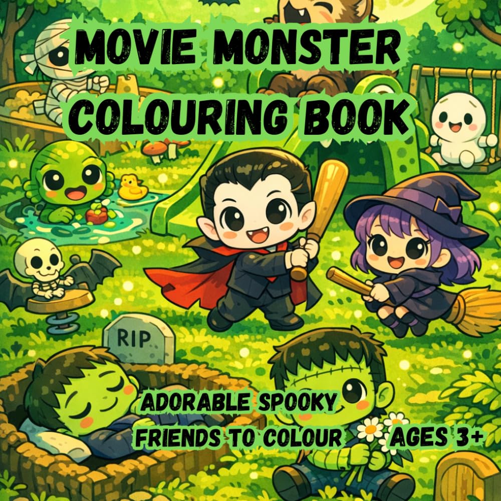 Movie Monster Colouring Book (Whimsy Realm Books)