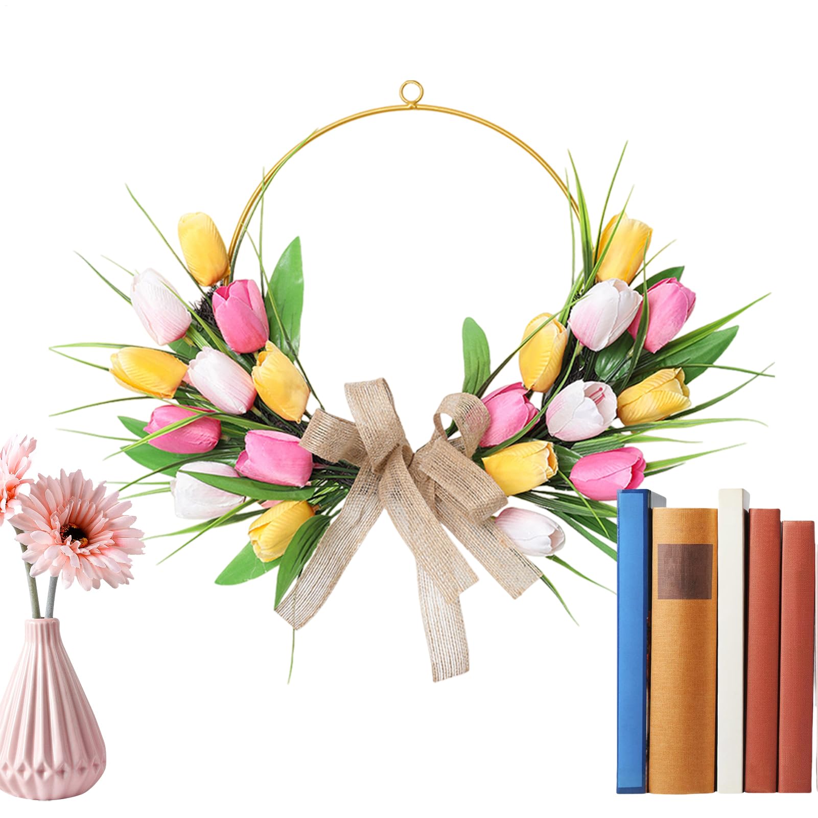 Couronne de printemps fleurie pour illuminer vos fêtes d'été