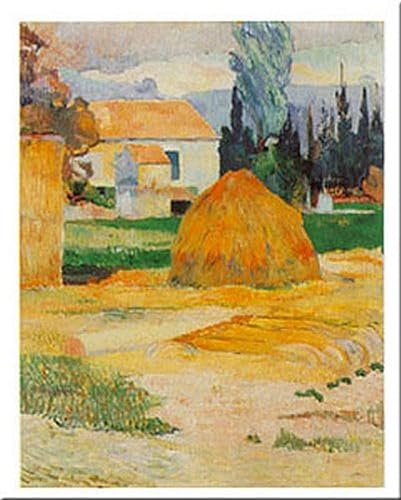 buyartforless Póster de Ferme A Arles por Paul Gauguin (20 x 16 pulgadas)