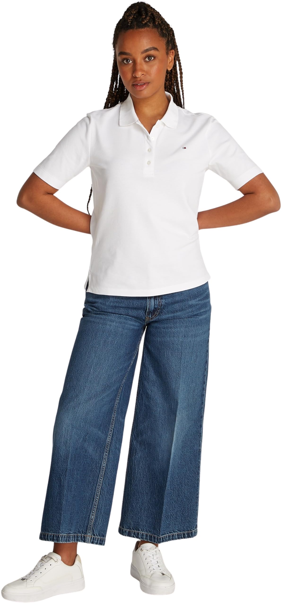 Tommy Hilfiger Damen Poloshirt Kurzarm Pique Regular Fit – Bild 3