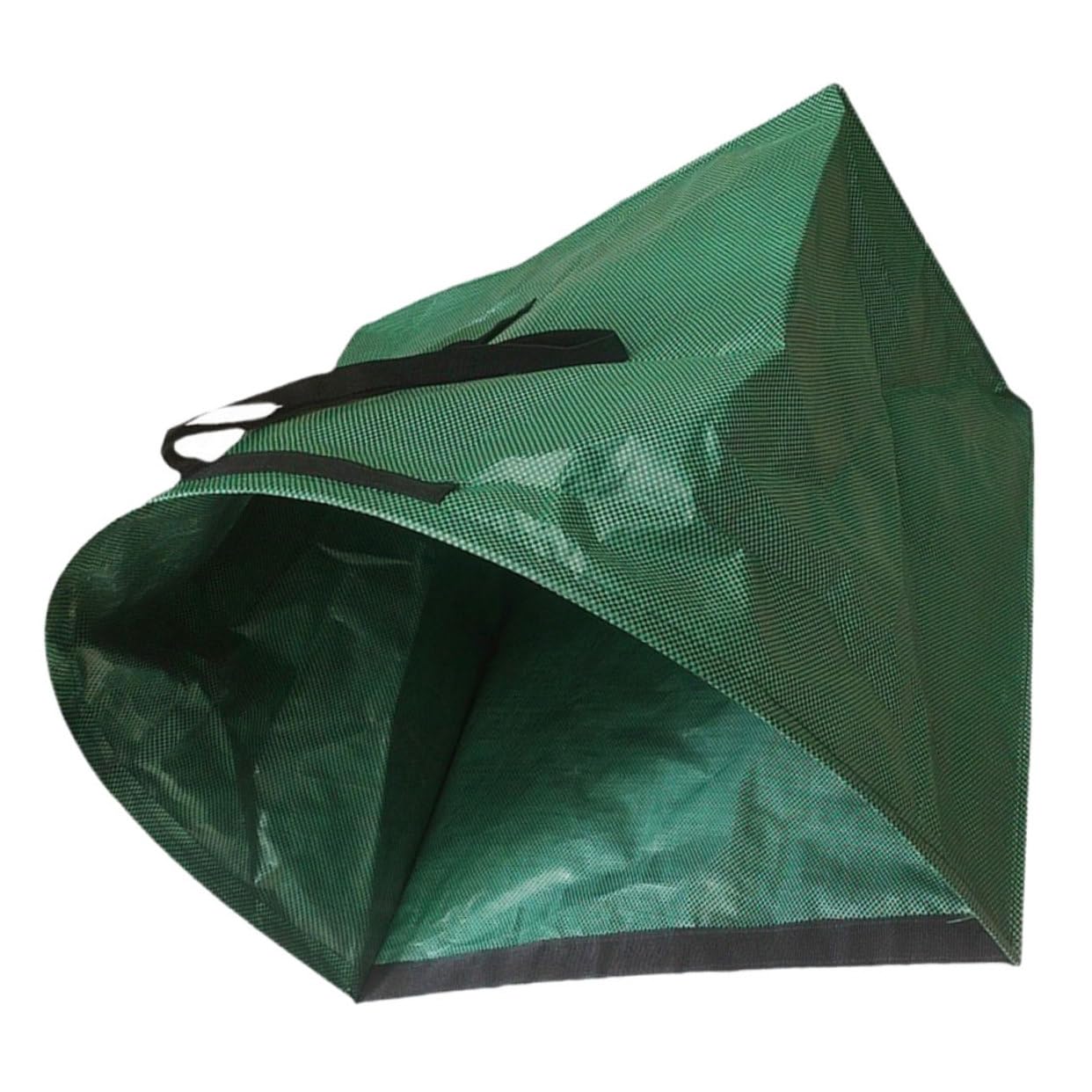 ibasenice Großer Wiederverwendbarer Rasensack mit Halbrunder Form und Verstärkten Griffen aus Pp Faltbarer Gartensack für Gartenabfälle und Outdoor Reinigung