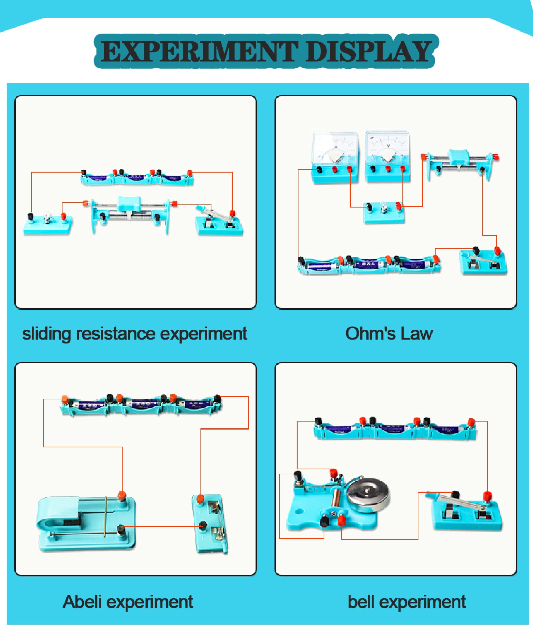 Physik Experimentierkasten Elektronik Baukasten für Kinder Experimentierkasten Physik Elektrische Schaltung Lernkit - Elektromagnetismus Elementarelektronik