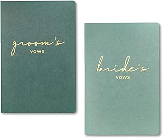 Wedding Vow Book for His and Hers, Soft Touch, Perfectly Sized Bride and Groom Vow Books, Wedding Essentials, Wedding Registry Ideas, His and Hers Gifts