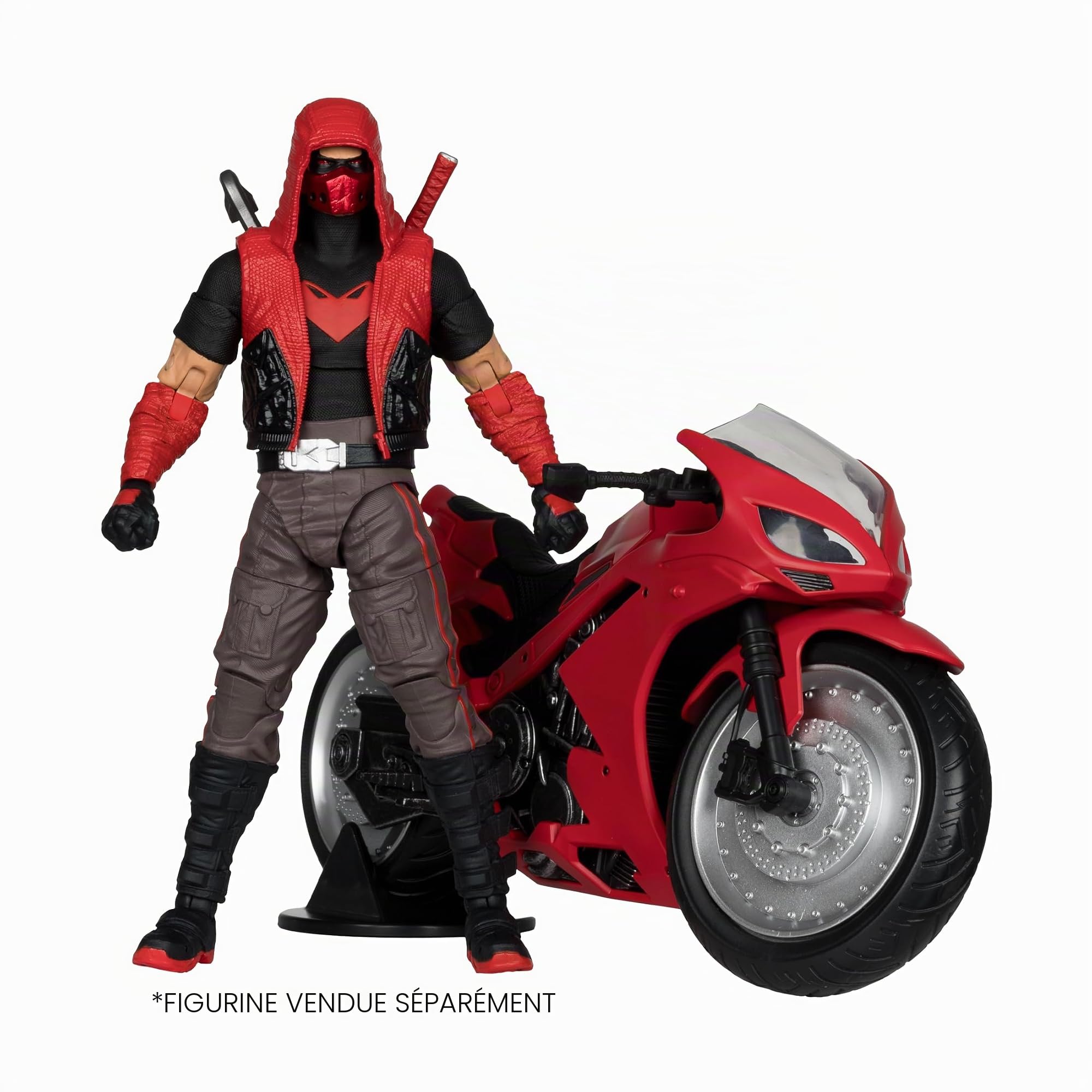 McFarlane Toys - Véhicule de Sport DC Multiverse Red Hood (Capot Rouge : Hors-la-Loi)