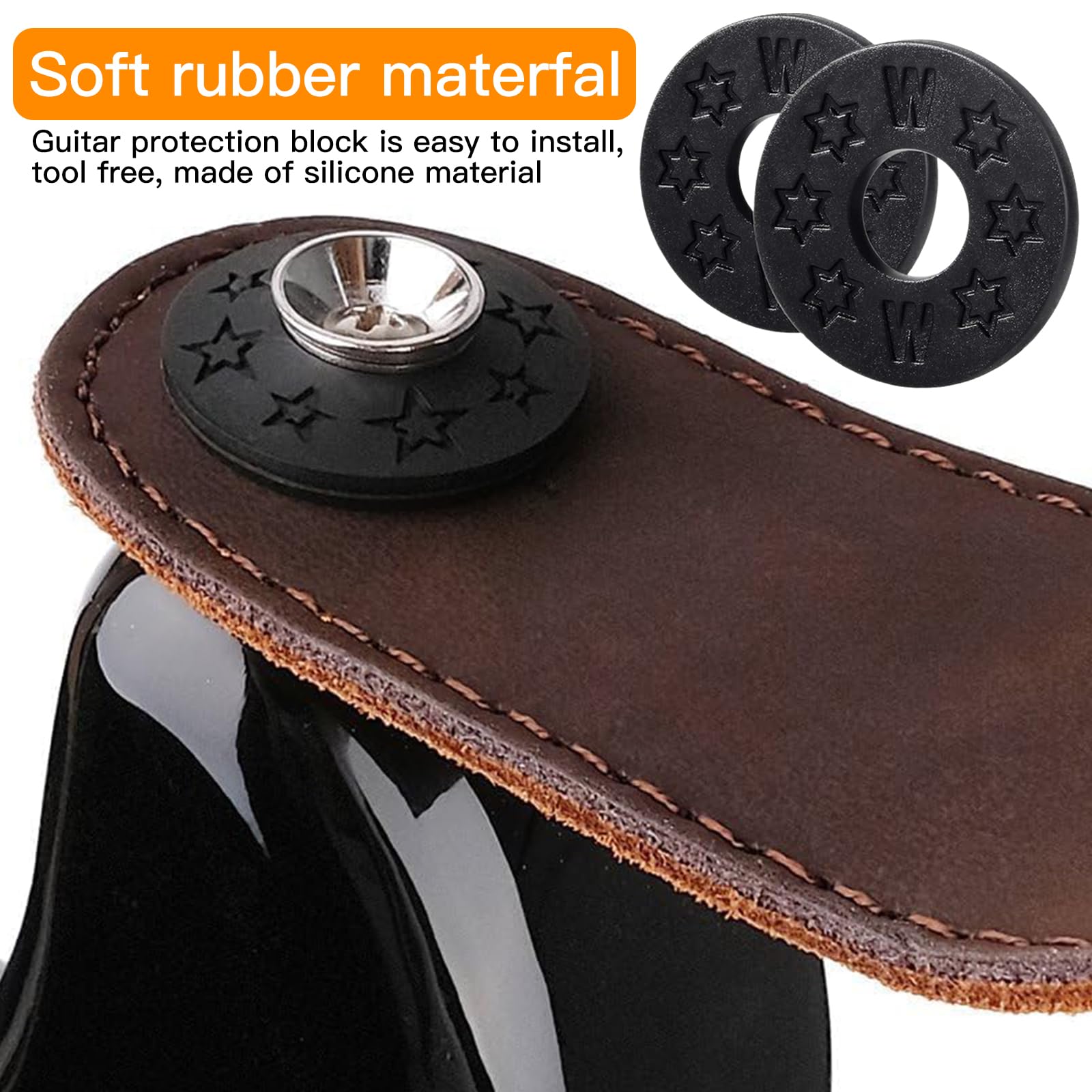 Set Di Bloccaggi Per Tracolla Per Chitarra Con Viti E Rondelle Gold 93391236 - Foto 8