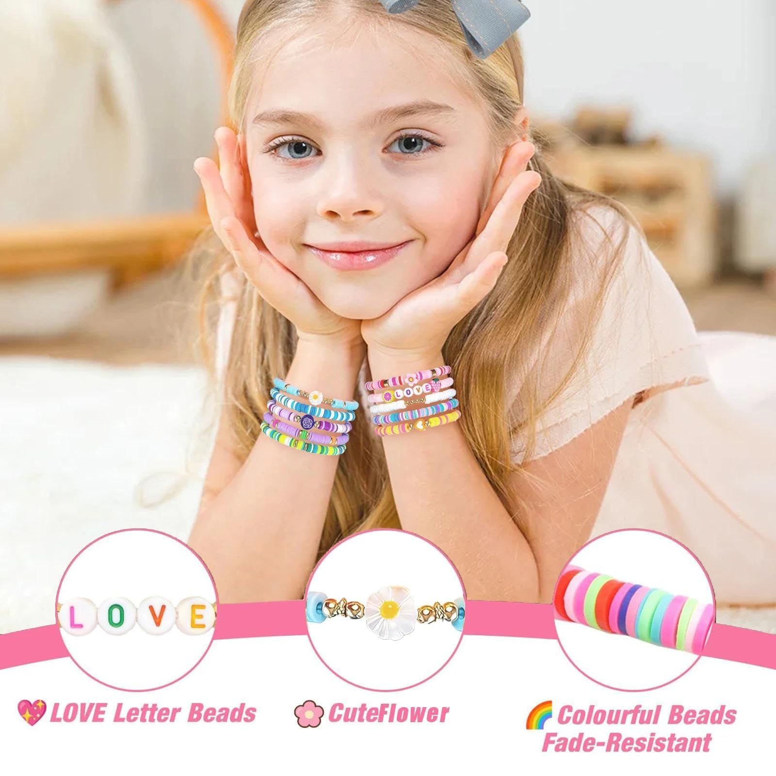 VOOSFSIE 10 Pulseras Niños de Arcoíris, Pulseras de Amistad para Niños, Detalles Cumpleaños Niños Infantil, Pack Regalos Sorpresas Guardería Colegio Primaria Piñata — view 3