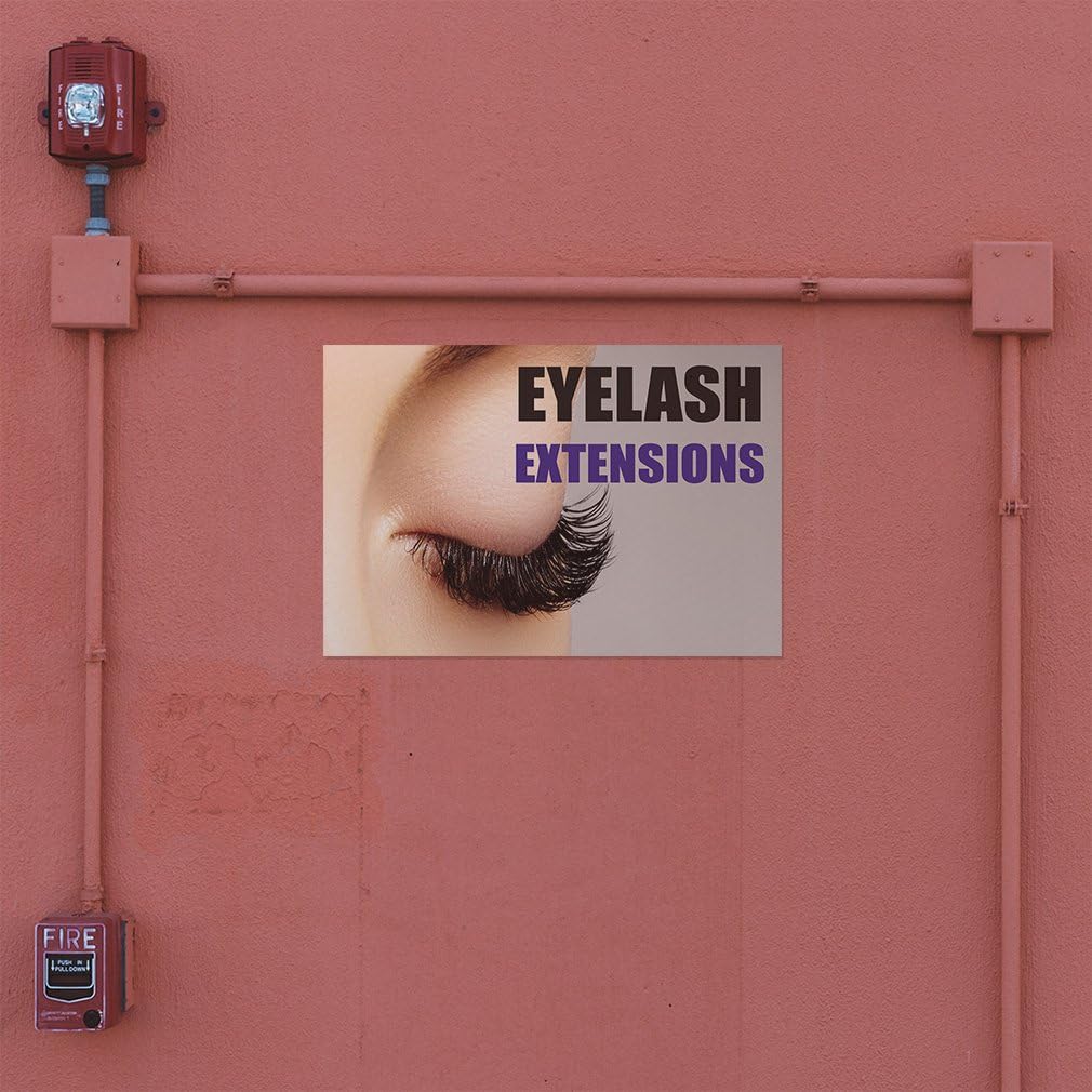 Eyelash Extensions #2 Indoor Store Sign Vinyl Decal Sticker - 14.5inx36in,