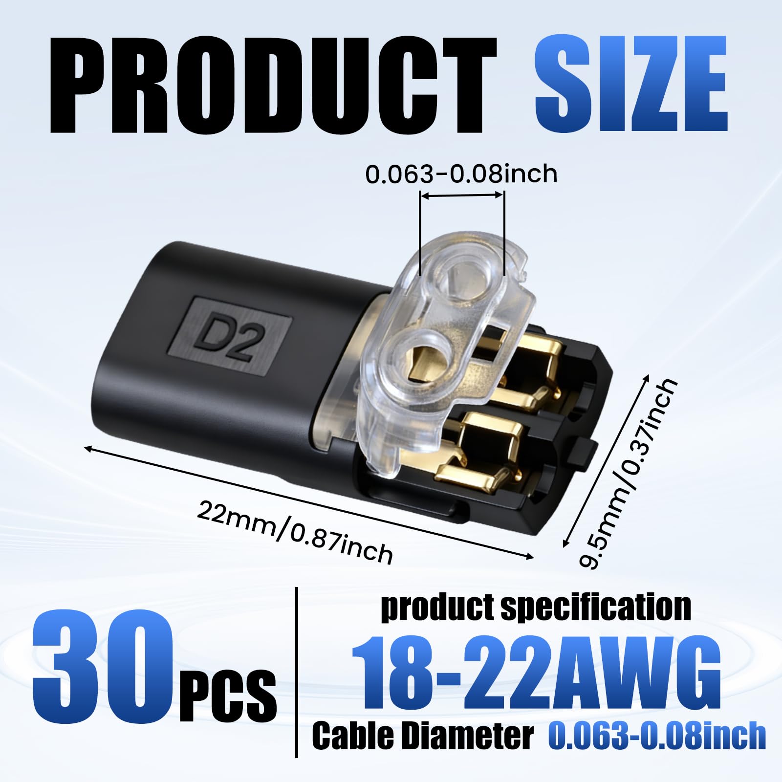 Quick Wire Connectors - No Stripping Needed -7