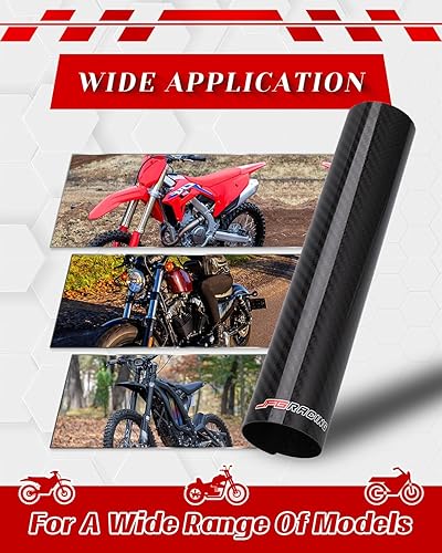 Miniatura 2 de JFG RACING Botas de fibra de carbono para motocicleta, protector de goma para motocicleta, cubiertas de choque delantero, polainas para la mayoría