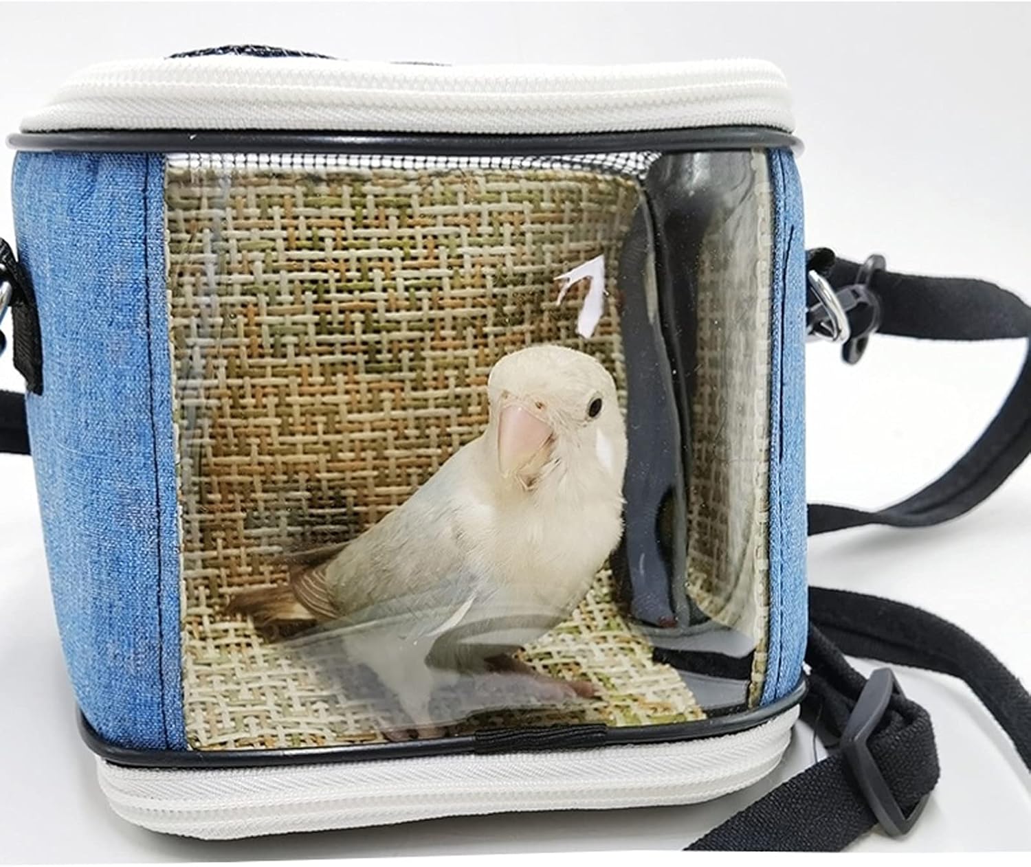 ENGENDER Bird Cage Bird Cage Transparent Breathable Bird Carrier Travel Cage Lightweight Bird Backpack Bird Habitat Bag Pet Supplies Parakeet Cage