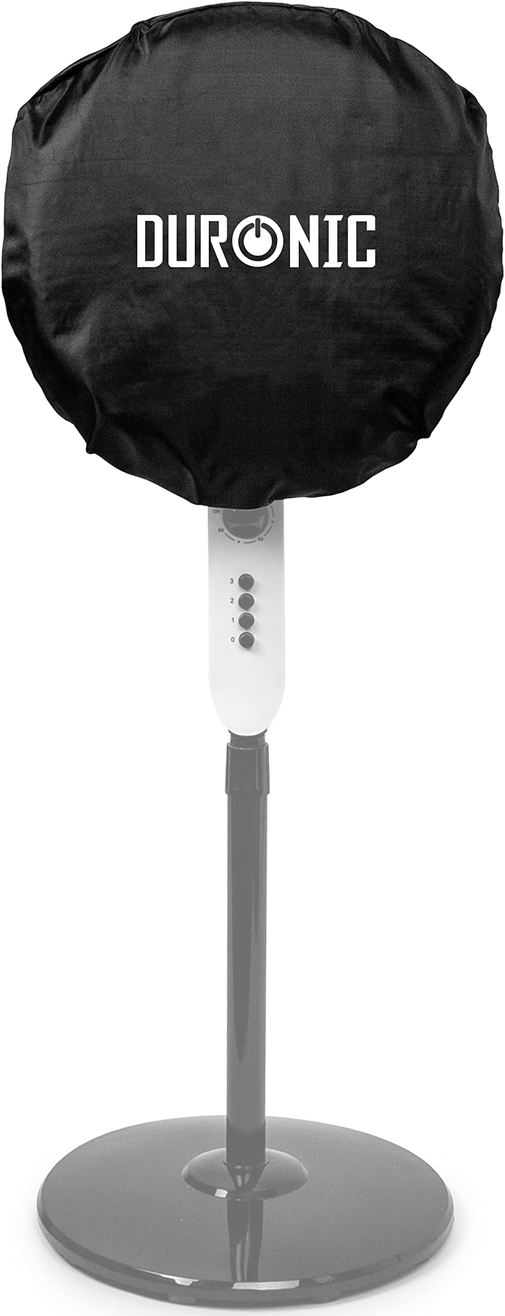 Duronic FAN COVER for 16 Inch & 12 Inch Fans, Suitable for Pedestal Fan and Desktop Fans, Wipe Clean Dust Cover for Electric Fans – black