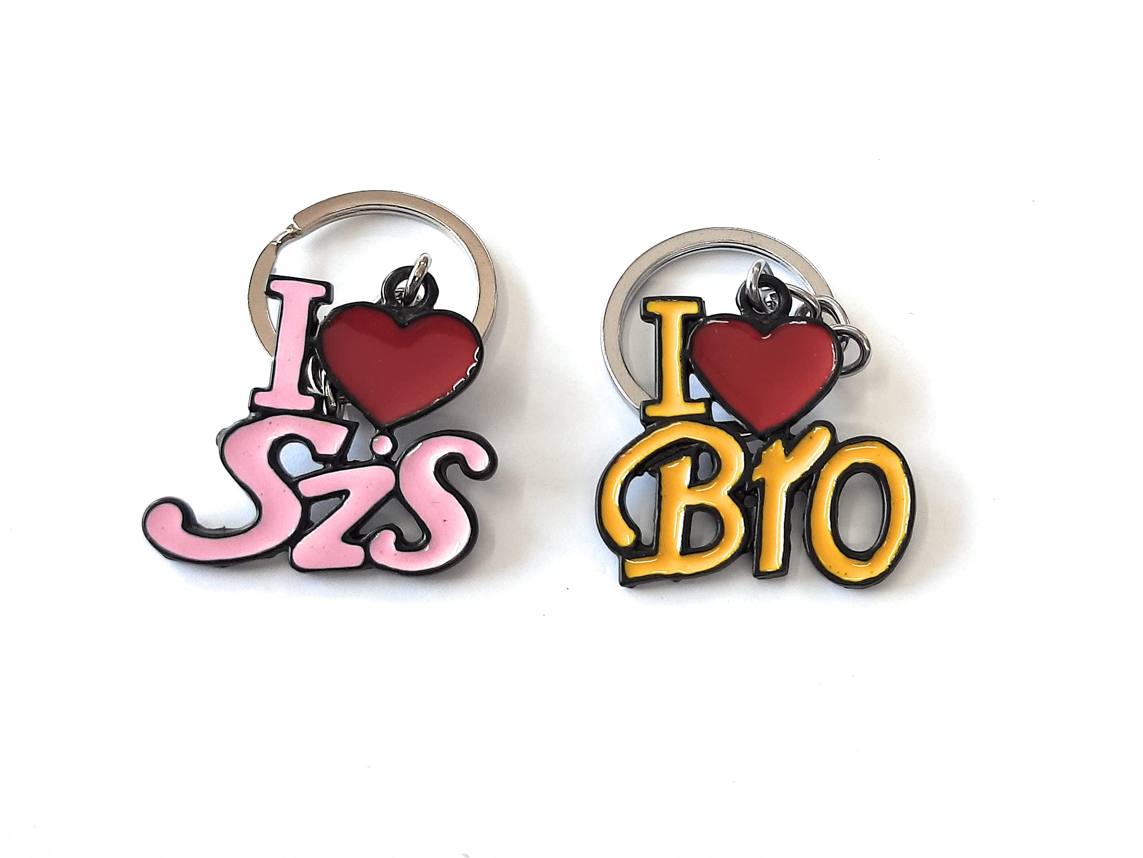Fancy Keychains - Bro & Sis Combo Keychains k2 ( Pack of 2 Keychain)