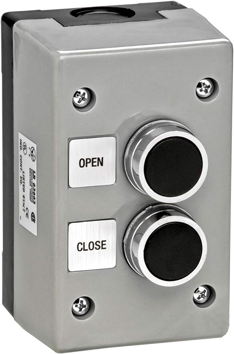 2BXT NEMA 4 Exterior Two Button Control (non-metallic) Surface Mount Control Station Double Pole Contacts