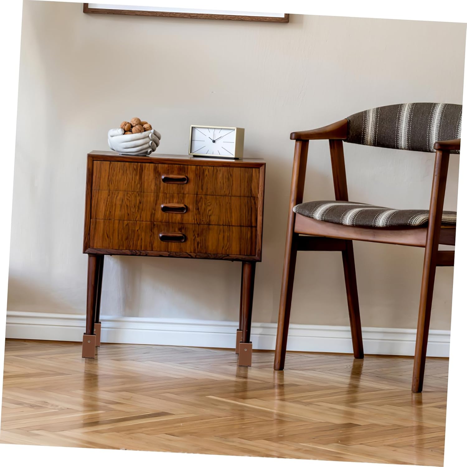 4pcs Bed Leg Extenders Chair Pads Bed Risers College Dorm Height Increase for Tables and Chairs