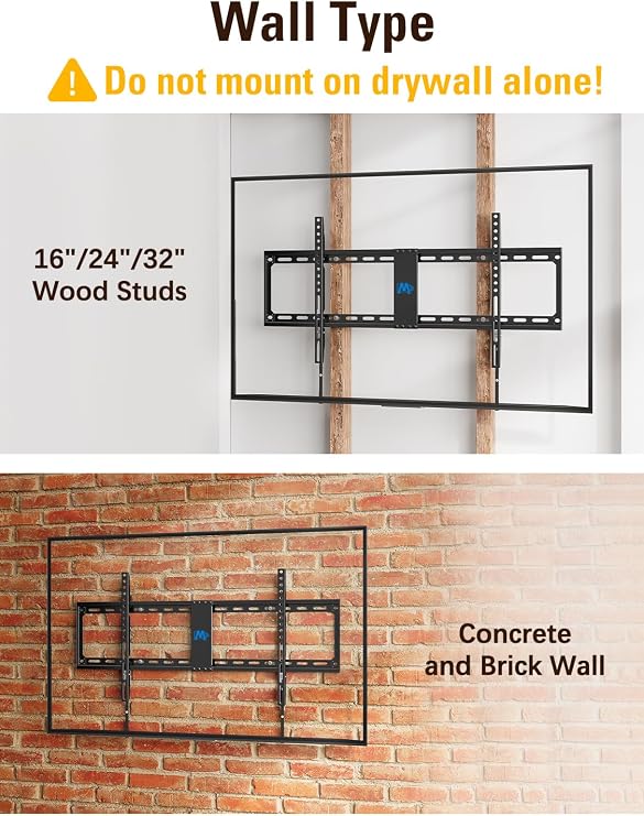 Mounting Dream Fixed TV Wall Mount Low Profile TV Bracket for 42-90 Inch TV