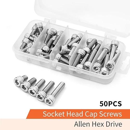 Miniatura 5 de NIULUNBAO Tornillos de cabeza hexagonal M6 x 0.315 in 0.472 in 0.630 in 0.787 in 0.984 in Tornillos de cabeza hexagonal 304 acero inoxidable máquina