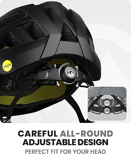 Miniatura 5 de OutdoorMaster Gem Casco de ciclismo recreativo MIPS - Dos forros extraíbles y ventilación en múltiples entornos - Casco de bicicleta para montaña,