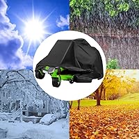 Vista 3 de Amberr Cubierta para cortacésped de giro cero para exteriores, ajuste universal para cortacésped y accesorios, cubierta de protección UV impermeable