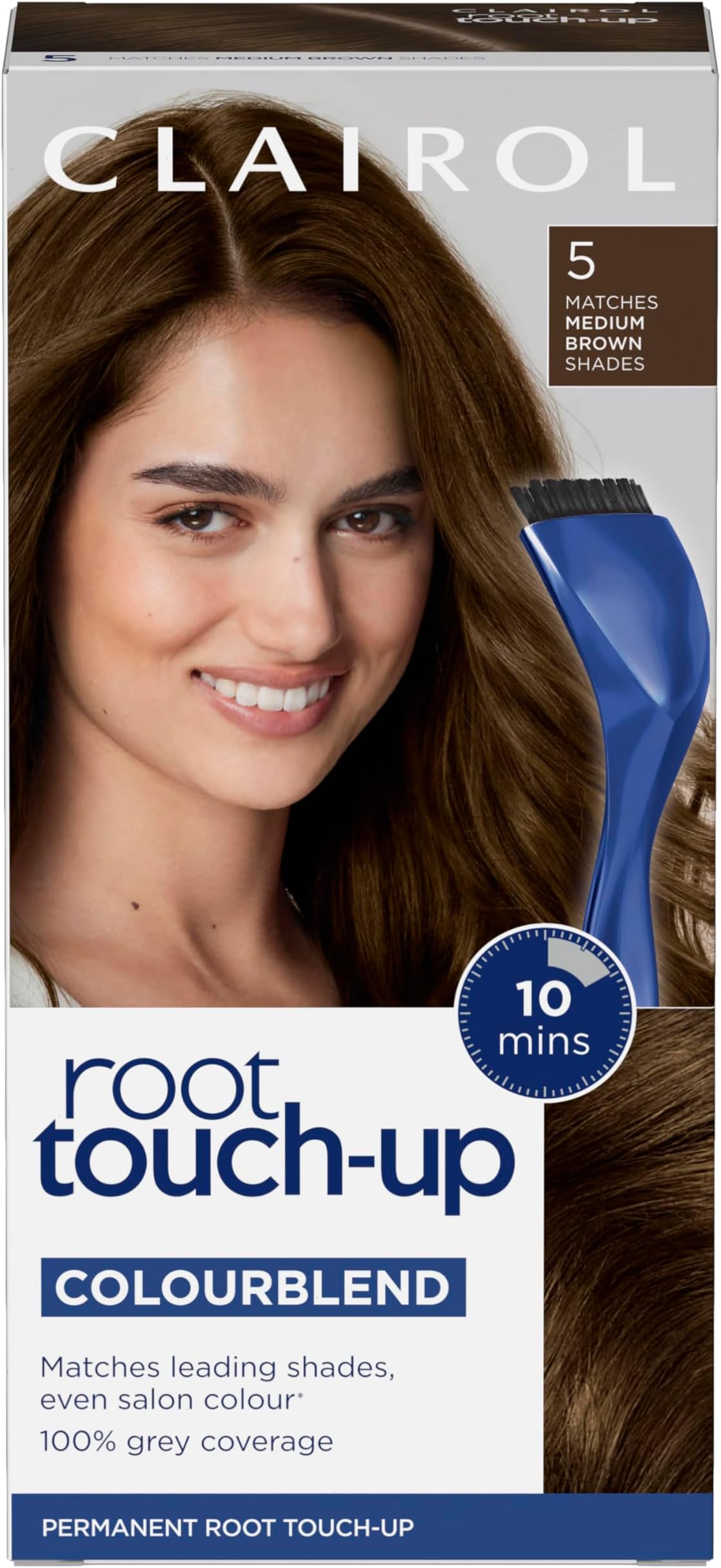 Clairol Root Touch-Up Permanent Hair Dye, 5 Medium Brown